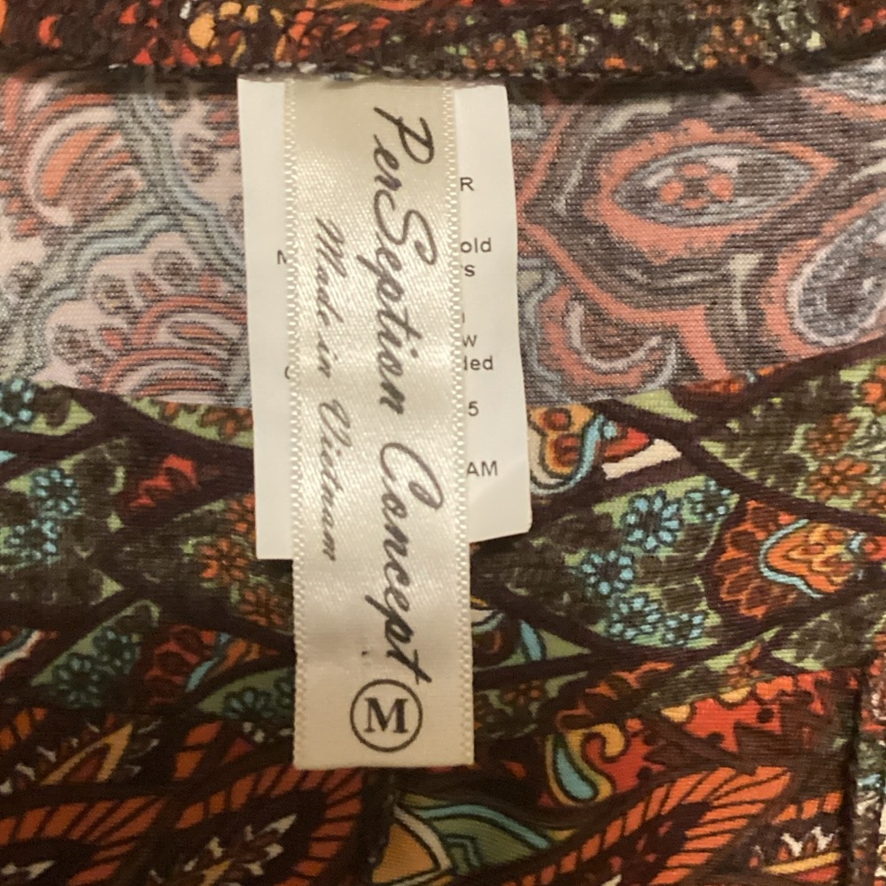 Perseption Concept Multicolor Patchwork Midi Dres… - image 2